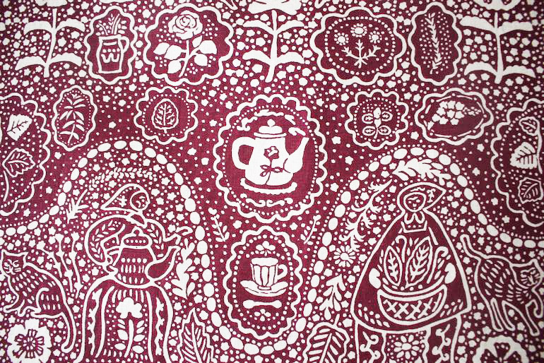 LINNETリネンプリント ハーブティー